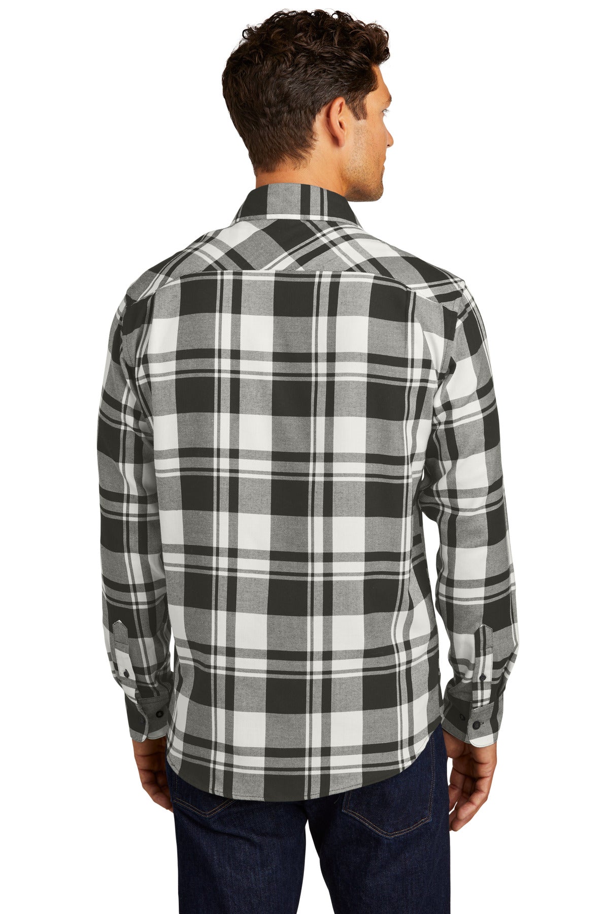 Port Authority Plaid Flannel Shirt. W668