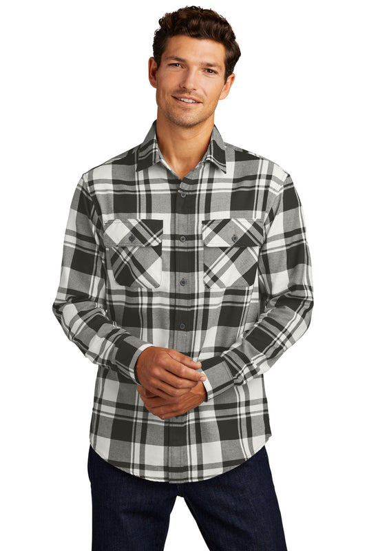 Port Authority Plaid Flannel Shirt. W668