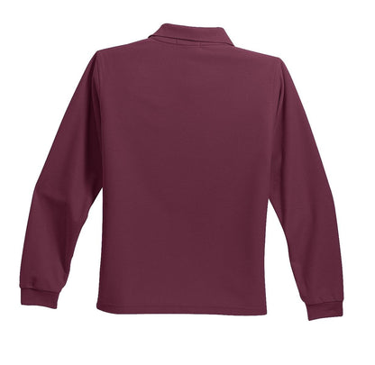 Port Authority Youth Long Sleeve Silk Touch Polo. Y500LS