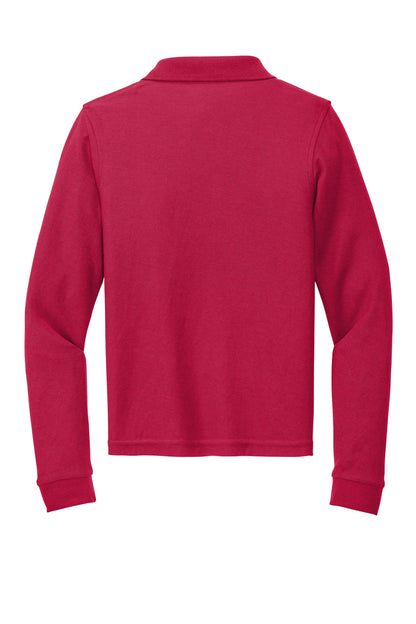 Port Authority Youth Long Sleeve Silk Touch Polo. Y500LS